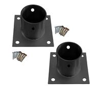 Stainless Steel Post Anchor Base for Fence Gates, Bolt Down Support Brackets for Elevated Decks and Balustrades, Weather-Resistant, 4 Pieces