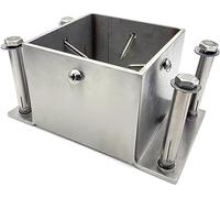 Stainless Steel Post Base 2x2 3x3 4x4 5x5 6x6 7x7 8x8 Inch, Heavy Duty Post Bracket for Concrete/Wood Deck/Pergola/Mailbox, Railing Post Anchors Square (100x100 mm)