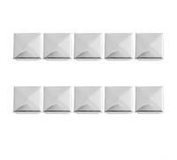 Stainless Steel Post Cap Pyramid Square Cover for Galvanized Steel Pipe 16-100mm Fence Finial(10pcs 40mm)