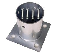 Stainless Steel Post Mount Base for Secure Garden Railing and Deck Support