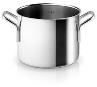 Eva Trio Stainless Steel Pot 2.2 L 16 cm Perfect for Medium Tasks such as Cooking Pasta and Rice or Preparing Sauces and Small Soup Portions Polished Steel
