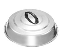 Stainless Steel Pot Lid Heavy Duty Cheese Melting Dome 12 Inch Round Basting Cover Pans Pots Lid Replacement Steaming Cover for Flat Top Griddle Grill Cooking