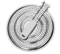 Stainless Steel Pot Pad with Thermal Conductive Double-Layer Design for Gas Stove Induction Cooker Electric Furnace Use (A)