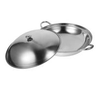 Stainless Steel Pot with Lid for Alcohol Stove, Winter Season | Cookware, Double Handles, Home Kitchen and Camp Cooking, Soup Serving, Easy Cleanup