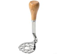 Stainless Steel Potato Masher 7x10cm Wooden Handle(B)