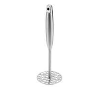 Stainless Steel Potato Masher - Heavy Ricer and Garlic Press Kitchen Tools for Mashed Potatoes, Crushed Beans, Baking Puree, Guacamole, Baby Food, Tomato Preparation