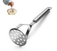 Stainless Steel Potato Masher, Mashed Potato Masher Kitchen Tool, Durable Mash Potatoes Masher Kitchen Utensils for Daily Use, Easy to Clean (Silver)