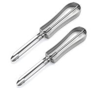 Stainless Steel Potato Peeler Set - 2PCS 16.2cm Multifunctional Swivel Vegetable Peelers for Effortless Food Prep and Cleaning in the Kitchen