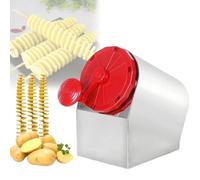 Stainless Steel Potato Spiral Cutter with 3 Blades for Curly Fries, Vegetable Twists & Kitchen Prep