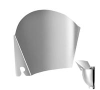 Stainless Steel Pouring Shield - 17x14cm Mixer Guard, Food-Grade Chute, Strong Anti-Splash Cover, Kitchens Accessory | Kitchen Splatter Protector for Cooking Baking Mixing Bowl Accessories
