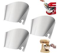 Stainless Steel Pouring Shield, 2025 Upgraded Splash Guard, Pouring Chute Stand Mixer Replacement Pourings Shield - Fits Mixer Tilt-Head 3.5 Qt & 5 Qt Glass Bowls - Easy Clean & Durable Design (3 Set)