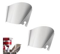 Stainless Steel Pouring Shield, Pouring Chute Stand Mixer Replacement Pour Shield, Easy to Clean, Fits Mixer Tilt-Head 3.5 Qt And 5 Qt Glass Bowls (2 Pcs)