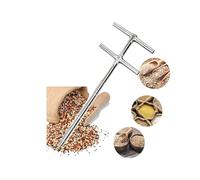Stainless Steel Powder Sampler For Industrial Applications | Heavy-Duty Probe For Accurate Testing Of Fertilizers, Cement, And Bulk Grains | Rust-Proof(1.2mx32mm/47.2x1.25in)