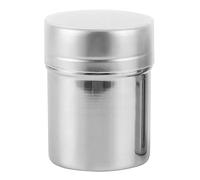 Stainless Steel Powder Shaker, Fine Mesh Chocolate Coffee Sifter Ergonomic Powdered Sugar Shaker Duster with Lid for Kitchen Baking Cooking (Large)