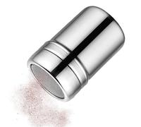 Stainless Steel Powder Shaker - Fine Mesh Sieve Bottle with Protective Lid, Multifunctional Dispenser, Kitchen Baking Tool | Controlled Sprinkle Container For Flour Sugar, Cocoa Seasoning,