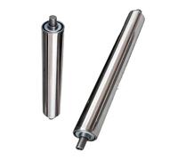 Stainless Steel Powerless Conveyor Rollers, Pack of 2 (L300mm x Dia 50mm), Durable Replacement Rollers for Efficient Material Handling, Length 100-1000mm, Diameter 25-52mm