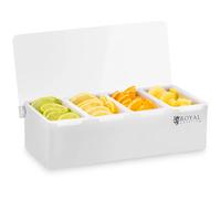 Stainless Steel / PP Condiment Holder 4 x 450 ml - Bartending Accessories by Royal Catering Silver