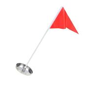 Stainless Steel Practice Golfs Cup Small Red Flag Hole Cups With Flags Golfs Practices Equipment Flag Holder For Yard Indoor Outdoor Putting Green Mat