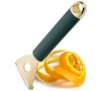 Stainless Steel Precision Peeler Tool - Precision Ground Blade, Easily Peels Carrots, Potatoes and Apples, Glides Smoothly Making Ribbons Of Ingredients. Green And Gold Kitchen Tool With 5yr Guarantee