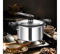 Stainless Steel Pressure Cooker, Multifunctional Stock Pot, Fast Cooking Pressure Cooker, Kitchen Accessories, For Dining Beans Stews Meat Soup Steak