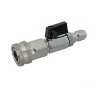 Stainless Steel Pressure Washer Ball Valve Kit 3/8 Inch 1/4 Inch Leakproof Quick Connect Adapter for Prime Power Cleaning Hose Nozzle(3/8)