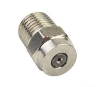 Stainless Steel Pressure Washer Nozzle 1/4 Inch Male Npt 2.5 Orifice 4000 Psi Replacement Spray Tip for Water Broom Undercarriage Cleaner Silver(0°)