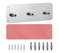 Stainless Steel Pressure Washer Nozzle Tip Holder for 0.25 Quick Connect Fittings - Wall-mountable Storage Rack Holds 3 Turbo Nozzles Space-Saving Rust-Resistant (14 x 4.7 in)