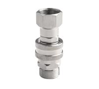 Stainless Steel Pressure Washer Quick Connector Kit: for Npt 3 Over 8 Male/Female Swivel Fitting with 360° Rotation Compatible with Mfrom 22 to 14mm and M22-15mm Threads for Garden Cleaning(D)