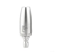 Stainless Steel Pressure Washer Turbo Nozzle, 360° Rotating Spray Tip With 1/4 Quick Connect, For Garden, Driveway, Car, Patio Cleaning (030)