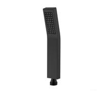 Stainless Steel Pressurized Shower Head Handheld High Pressure Water Saving Shower with 44 Small Holes Standard Four Way Interface for Comfortable Skin Care 22x(Black-2)