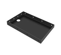 Stainless Steel Printer Wall Shelf | 26x16.5cm Thermal POS Receipt Printer Holder Edge Mount Floating Tray Industrial Rack | KDS Restaurant Ticket Stand Office Business Equipment Mounting Bracket
