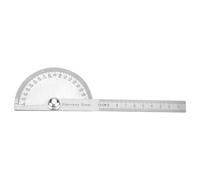 Stainless Steel Protractor, Universal Angle Ruler, 0-180 Degree Protractor Arm Measuring Ruler Rotary Angle Finder Tool, Universal Angle Ruler for Machinist Engineer Carp