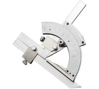 Stainless Steel Protractor With Etched Scale For High Precision Angle Measurement From For Zero To Three Hundred Twenty Degrees Internal And External Use In Engineering Workshops(A)