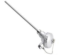 Stainless Steel PT100 Temperature Probe 1/2" NPT Thread for rtd Sensor Head for Process Control -200 to 420C Wide Range 50-400mm Rod Length(300mm)