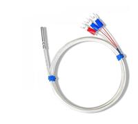 Stainless Steel PT100 Temperature Sensor Thermocouple With 0.5/1/2/3/4/5M Cable 1Pcs(PT100 Type 5M)