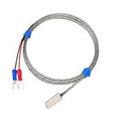 Stainless Steel PT100K Paste Type Surface Measurement Patch Temperature Sensor 1-20m Shielded Cable 3-Wire Heat Resistance (K Type Cable 0.5m)