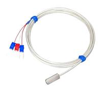 Stainless Steel PT100K Temperature Sensor 1-20m Shielded Cable 3 Wire Thermal Resistance 1Pcs(PT100 Type Cable 19m)