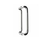 Stainless Steel Pull Handle Door Knobs for Shower Glass, Interior & Exterior Doors - Two-Sided Push/Pull Hardware for Home & Commercial Use