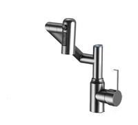Stainless Steel Pull-Out Kitchen Faucet with 360° Swivel Spout, 3 Spray Modes & Digital Temperature Display, Perfect for Modern Sinks & Home Kitchens