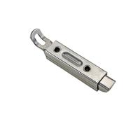 Stainless Steel Pull-Type Automatic Spring Industrial Door Bolt Linked Self-Locking Concealed Bolt Lock 1pcs(Straight-304 SS)