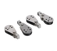 Stainless Steel Pulley 25mm Smooth Roller Bearing for Rope Pulling Sailing Dinghy Yacht Rigging Accessory 10pcs(316)