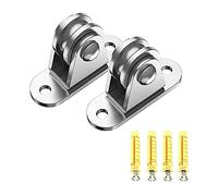 Stainless Steel Pulley Block Small Pulley Block Silents Bearing Roller Duplex Bearing Wheel Heavy Duty Wheel