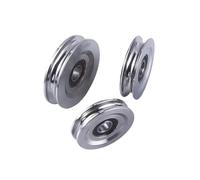 Stainless Steel Pulley U-Type Track Wire Rope Roller with Ball Bearings for Lifting and Straightening Machines