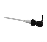 Stainless Steel Pump Head 28/400 Thread Lotion Dispenser for DIY Soap Bottles Metal Push Type Pump 11cm Tube Black Silver Gold Rose Gold (Black)