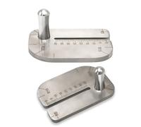Stainless Steel Punching Aid Plate Leather Stitching Puncher Aid Plate Leather Puncher Tool Stitching Leathercraft Measuring Hole