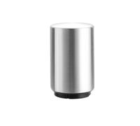 Stainless Steel Push Button Bottle Opener Compact Portable | Push-button mechanism offers effortless opening action in a compact 5.1 x 8.5cm stainless steel cylinder