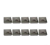 Stainless Steel Pyramid Post Cap 25mm Square Silver(10pcs 25mm)