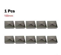 Stainless Steel Pyramid Post Cap for Outdoor Fence Posts - Square Garden Post Protector, Weatherproof Metal End Cap, Galvanized Cover (10-Pack)(10-Pack(10-Pac(10-Pa(10-P(10-(10(1((10pcs 100mm)