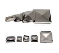 Stainless Steel Pyramid Shaped Post Cap Galvanized Cover for Moisture Resistance and Added Post Aesthetics (1pcs 30mm)