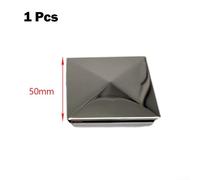 Stainless Steel Pyramid Square Post Cap 10pcs Silver Galvanized Cover | Easy installation for fence or deck posts Enhanced post protection Pyramid shape for secure fit and style Square